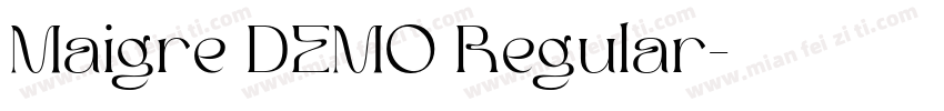Maigre DEMO Regular字体转换